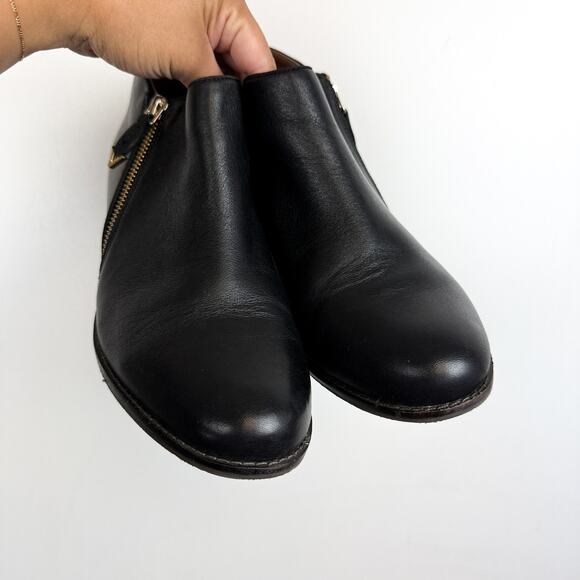 Vionic Womens Jolene Leather Ankle Zip Boots Booties Black - 9.5 US - Picture 3 of 9